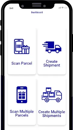 Postkodes mobile dashboard