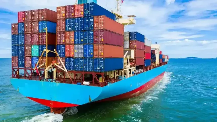 Sea freight container ship